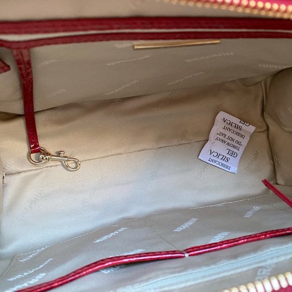 RARE♥️EMBER VERACRUZ PRISCILLA Satchel by BRAHMIN with matching JOURNAL+⭐️CHARM! - Picture 8 of 14